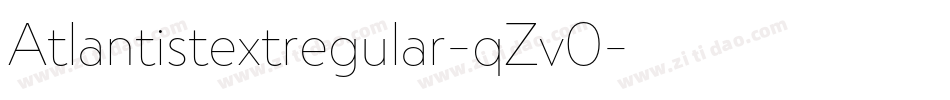 Atlantistextregular-qZv0字体转换