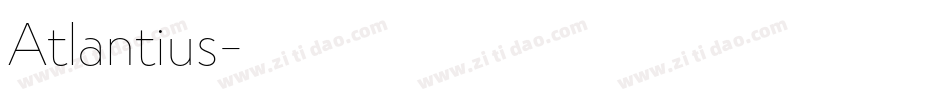 Atlantius字体转换