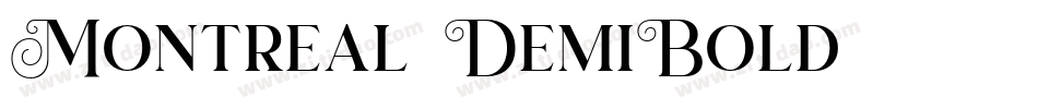 Montreal-DemiBold字体转换