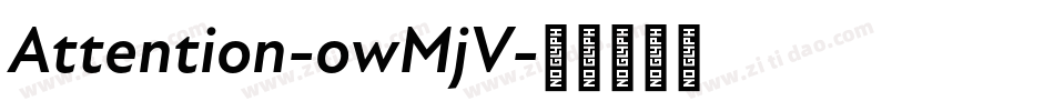 Attention-owMjV字体转换