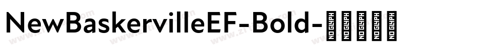 NewBaskervilleEF-Bold字体转换