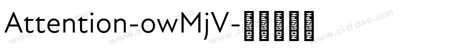 Attention-owMjV字体转换
