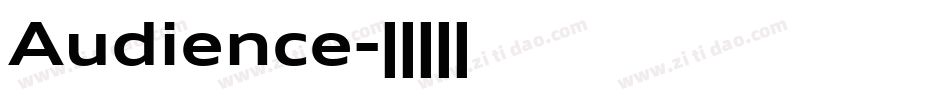Audience字体转换
