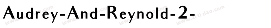Audrey-And-Reynold-2字体转换