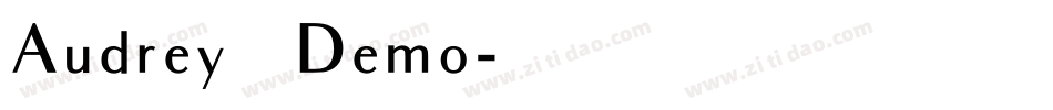 Audrey_Demo字体转换