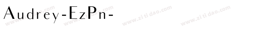 Audrey-EzPn字体转换
