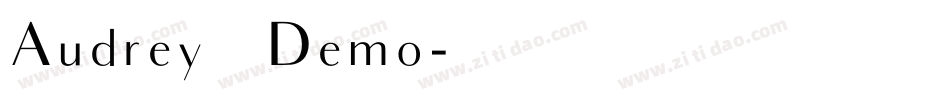 Audrey_Demo字体转换