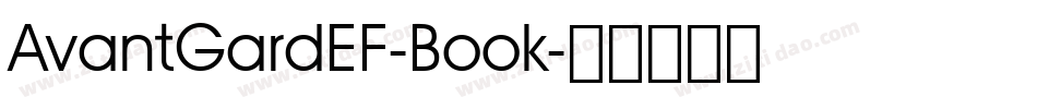 AvantGardEF-Book字体转换