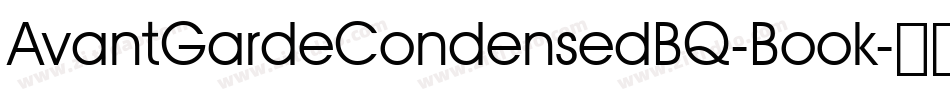 AvantGardeCondensedBQ-Book字体转换