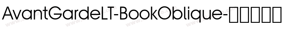 AvantGardeLT-BookOblique字体转换