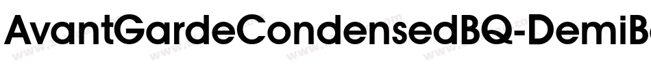AvantGardeCondensedBQ-DemiBold字体转换