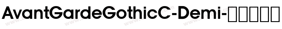 AvantGardeGothicC-Demi字体转换