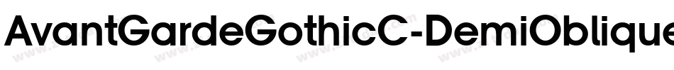 AvantGardeGothicC-DemiOblique字体转换