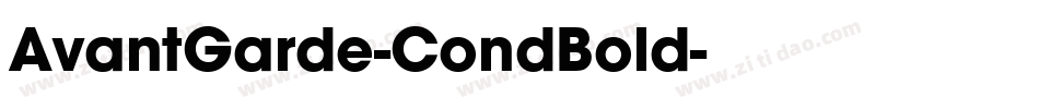 AvantGarde-CondBold字体转换