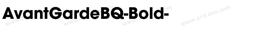 AvantGardeBQ-Bold字体转换