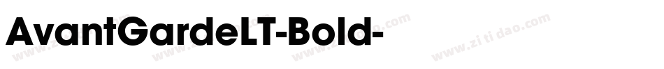 AvantGardeLT-Bold字体转换