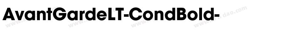 AvantGardeLT-CondBold字体转换
