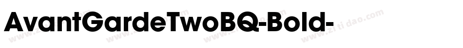 AvantGardeTwoBQ-Bold字体转换