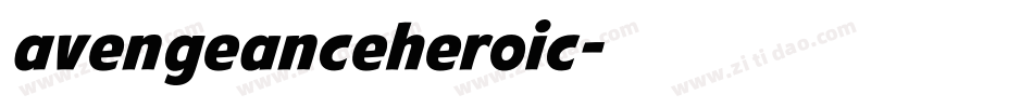 avengeanceheroic字体转换