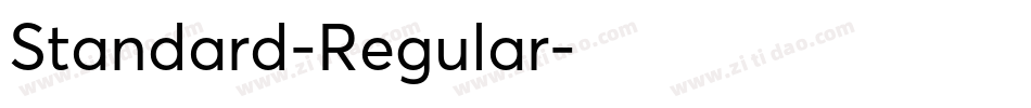 Standard-Regular字体转换