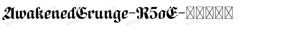 AwakenedGrunge-R5oE字体转换