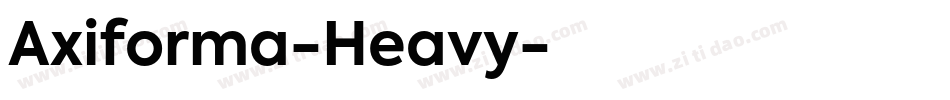 Axiforma-Heavy字体转换