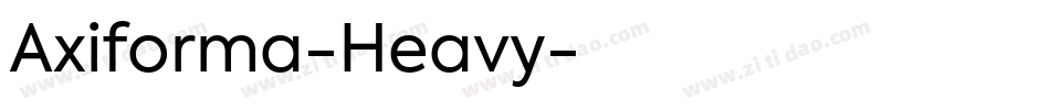Axiforma-Heavy字体转换