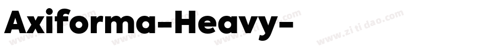 Axiforma-Heavy字体转换