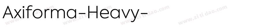 Axiforma-Heavy字体转换