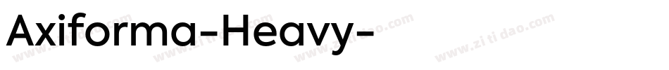 Axiforma-Heavy字体转换