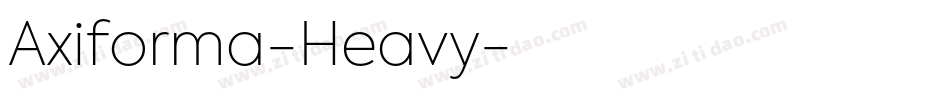 Axiforma-Heavy字体转换
