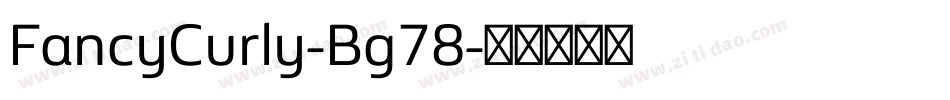 FancyCurly-Bg78字体转换