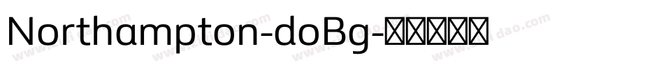 Northampton-doBg字体转换
