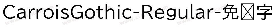 CarroisGothic-Regular字体转换