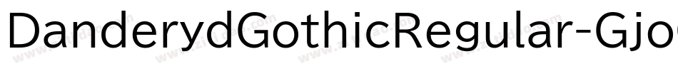 DanderydGothicRegular-GjoG字体转换