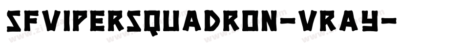 SfViperSquadron-vRay字体转换