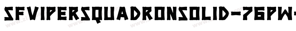 SfViperSquadronSolid-76pw字体转换