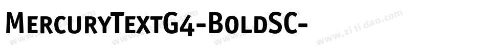 MercuryTextG4-BoldSC字体转换