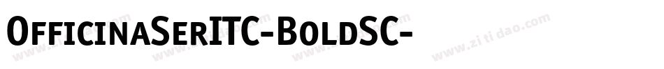 OfficinaSerITC-BoldSC字体转换