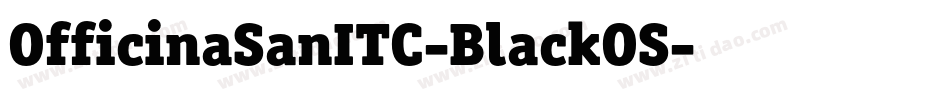 OfficinaSanITC-BlackOS字体转换