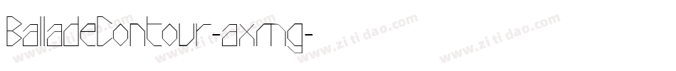BalladeContour-axmg字体转换