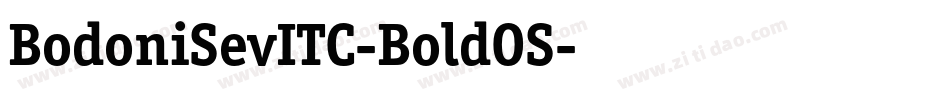 BodoniSevITC-BoldOS字体转换