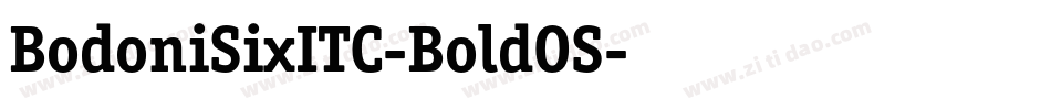 BodoniSixITC-BoldOS字体转换