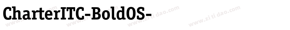 CharterITC-BoldOS字体转换
