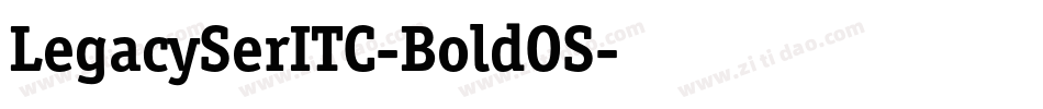 LegacySerITC-BoldOS字体转换
