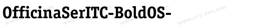 OfficinaSerITC-BoldOS字体转换