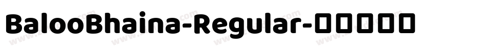 BalooBhaina-Regular字体转换