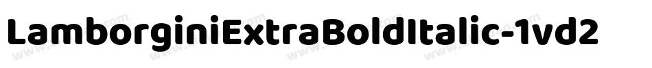 LamborginiExtraBoldItalic-1vd2字体转换