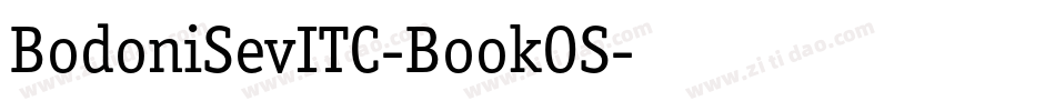 BodoniSevITC-BookOS字体转换