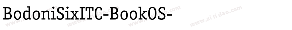 BodoniSixITC-BookOS字体转换